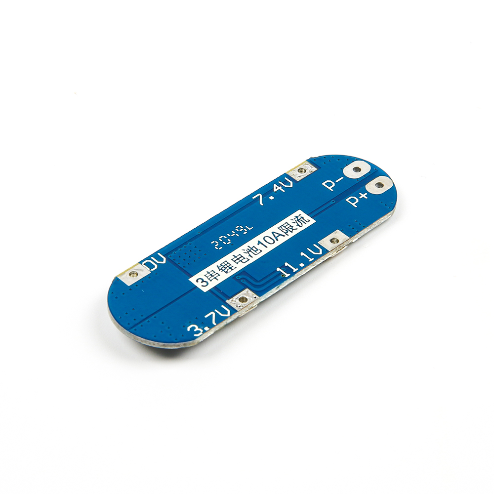 Плата защиты (BMS) для 3 аккумуляторов 18650 с защитой от перезаряда и переразряда, 11.1/12/12.6в 5A